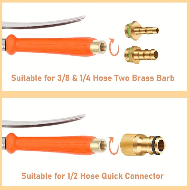 Ryscam 29 inch Sprayer Wand Replacements, Sprayer Wand Parts with Ergonomic Long Handle, 3/8" & 1/4" Brass Barb Universal for Spray Wands for Garden Hose,2PCS - Image 5